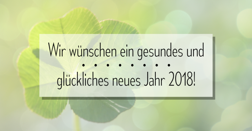 Die Pusteblume wünscht ein frohes neues Jahr 2018