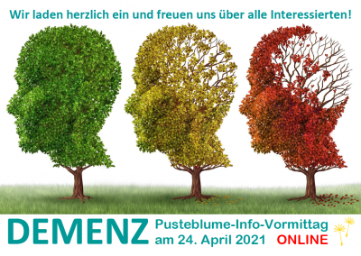 Demenz – Einladung zum Fachvortrag am 24. April 2021